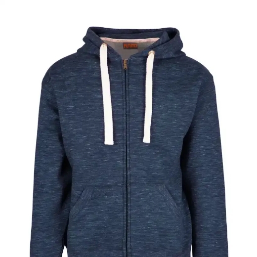 Picture of RAMO, Mens Brushed Heavy Zip Fleece Hoodie